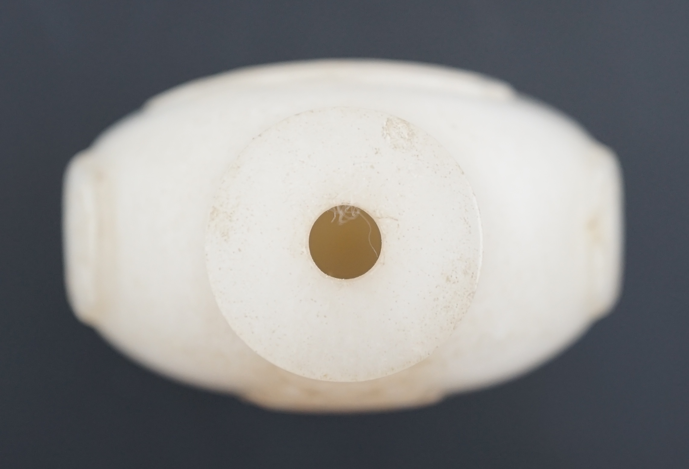 A large Chinese white jade snuff bottle, 19th century